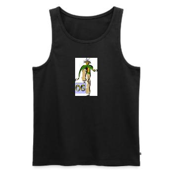 OG Gangster - Männer Premium Bio Tank Top - Schwarz - Vorne - AI Model Male 178 light (178cm)