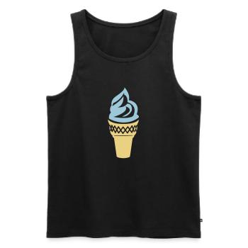 ice cream summer - Men's Premium Organic Tank Top - black - Front - AI Model Male 178 light (178cm)