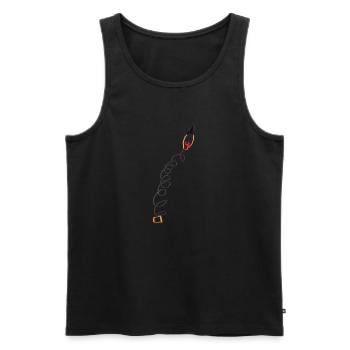 Jack-in-the-box (transparent) - Men's Premium Organic Tank Top - black - Front - Michal (187cm)