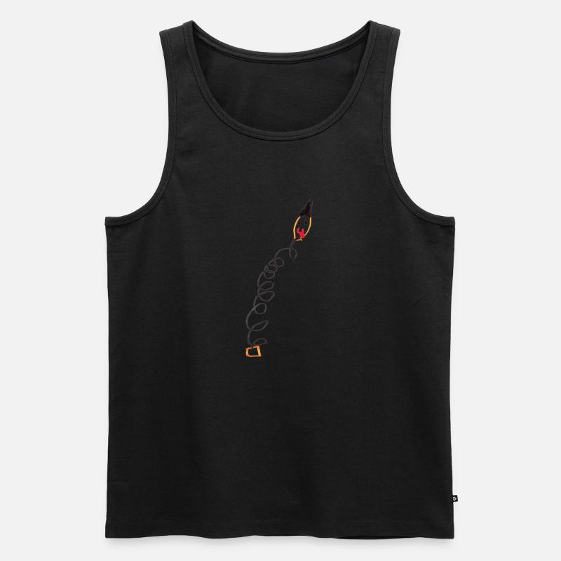Jack-in-the-Box (transparent) - Männer Premium Bio Tank Top - Schwarz