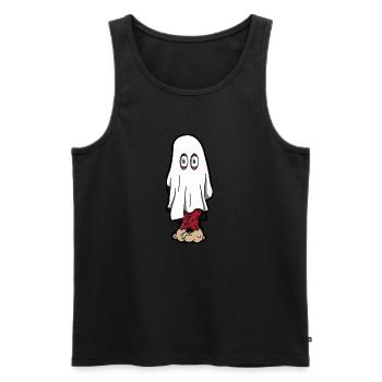 Spooky Monster - Men's Premium Organic Tank Top - black - Front - AI Model Male 178 light (178cm)