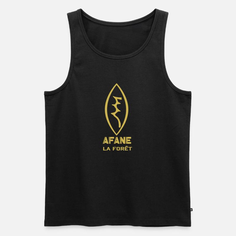 AFANE der Wald - Männer Premium Bio Tank Top - Schwarz