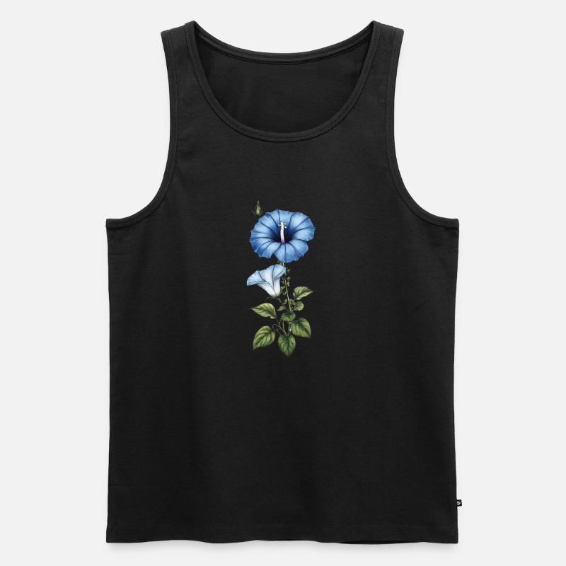 Morning Glory - Men's Premium Organic Tank Top - black