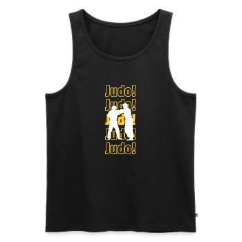 Judo Judo Judo - Männer Premium Bio Tank Top - Schwarz - Vorne - AI Model Male 178 light (178cm)