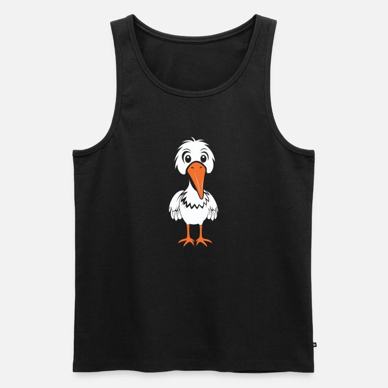 Storch - Männer Premium Bio Tank Top - Schwarz