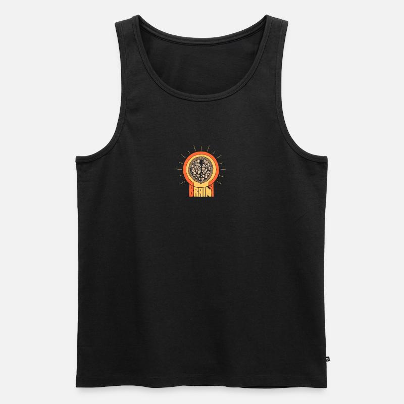 Gescheite Walnuss - Männer Premium Bio Tank Top - Schwarz
