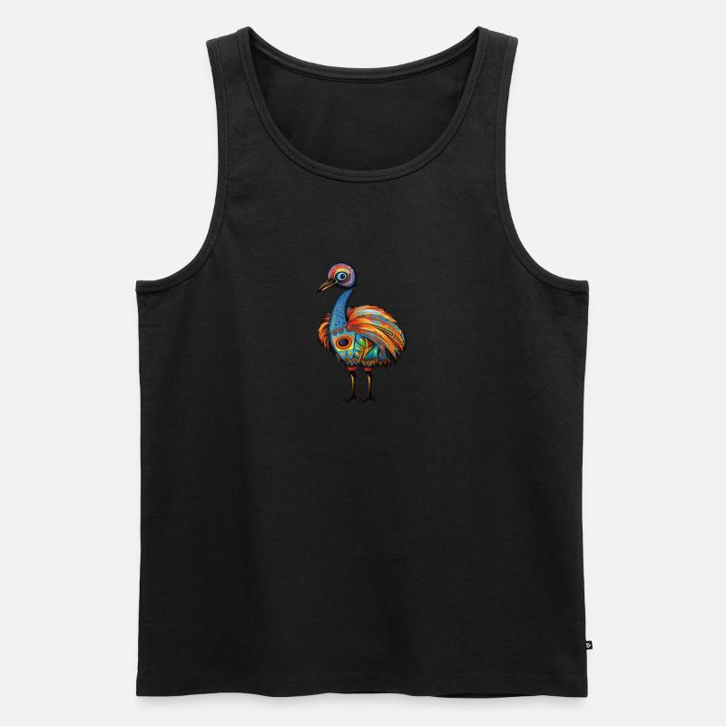 Australien - Emu - Männer Premium Bio Tank Top - Schwarz
