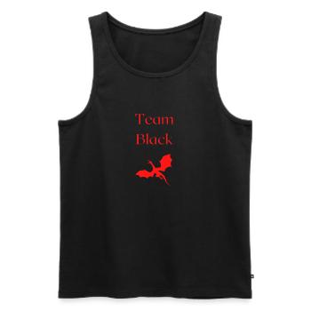 Team Black Dragon - Men's Premium Organic Tank Top - black - Front - AI Model Male 178 light (178cm)