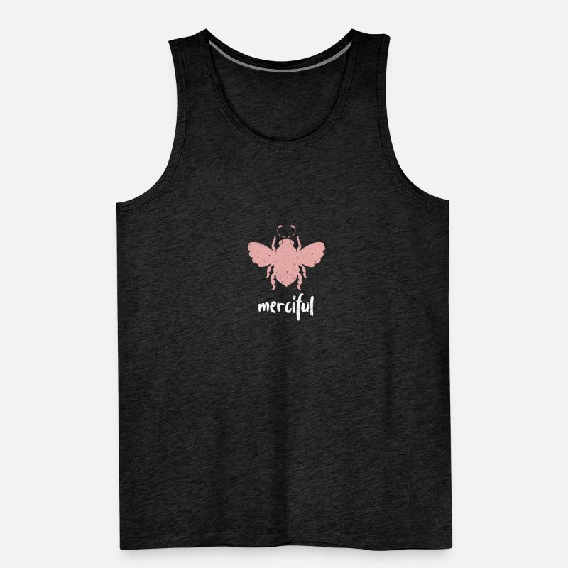 Rosa Bee Merciful Biene Be Merciful Men's Premium Organic Tank Top