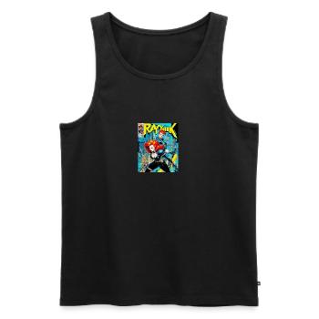 Punkrock - Männer Premium Bio Tank Top - Schwarz - Vorne - Michal (187cm)