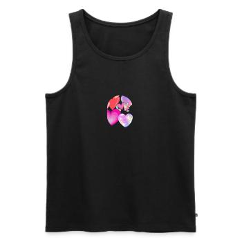 Love Overflow - Männer Premium Bio Tank Top - Schwarz - Vorne - AI Model Male 178 light (178cm)
