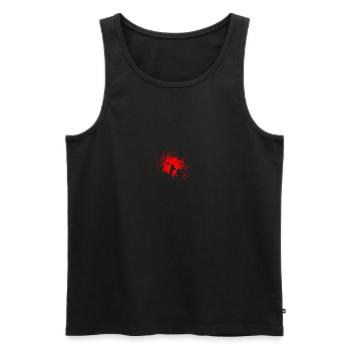 Scary Beautiful Halloween Design - Cute - Men's Premium Organic Tank Top - black - Front - AI Model Male 178 light (178cm)