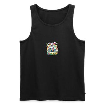 Easter Happy Easter Easter Bunny Easter Egg Spring - Men's Premium Organic Tank Top - black - Front - AI Model Male 178 light (178cm)