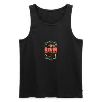 Spruch Vorname Kevin - Männer Premium Bio Tank Top - Schwarz - Vorne - Michal (187cm)