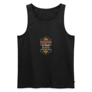 Vorname für Alexa Lebenspartnerin Freundin - Männer Premium Bio Tank Top - Schwarz - Vorne - Michal (187cm)
