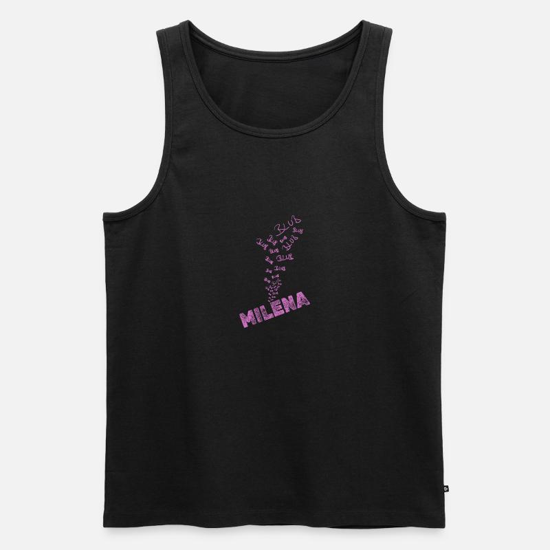 Milena - Männer Premium Bio Tank Top - Schwarz