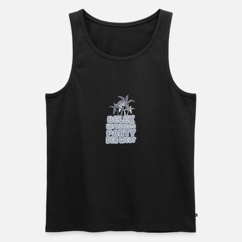 Urlaub Belek - Männer Premium Bio Tank Top - Schwarz