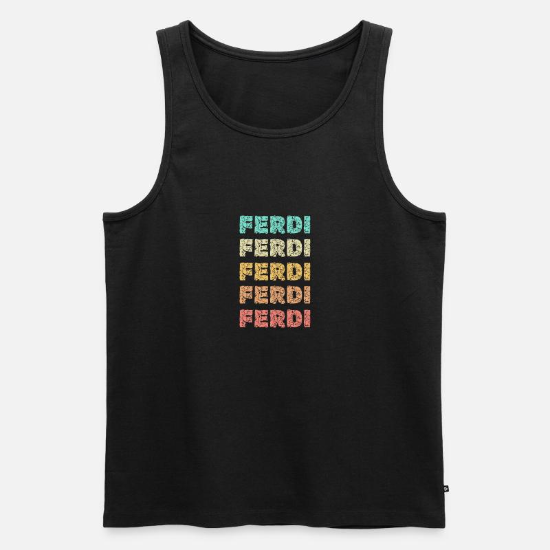 Ferdi Ferdi - Männer Premium Bio Tank Top - Schwarz