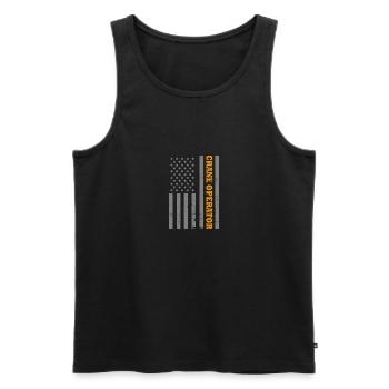 Crane Operator My Erection Pays The Bills Cranes - Männer Premium Bio Tank Top - Schwarz - Vorne - AI Model Male 178 light (178cm)