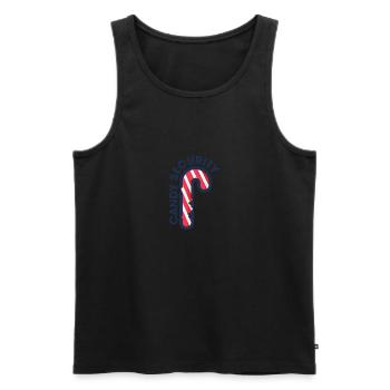 Candy Security Mom Dad Matching Birthday Costume - Männer Premium Bio Tank Top - Schwarz - Vorne - AI Model Male 178 light (178cm)