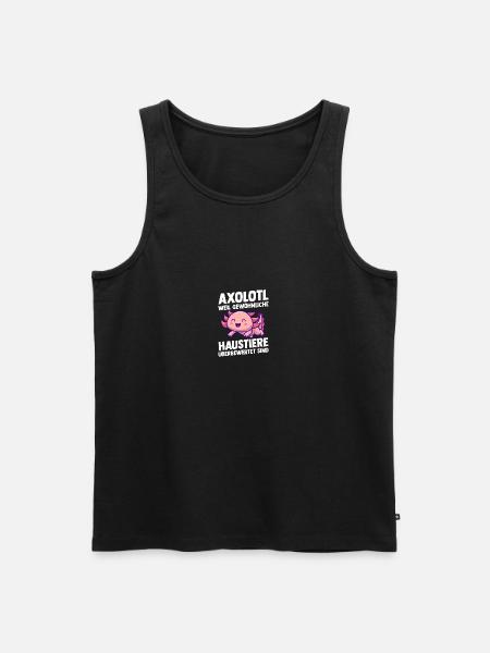 Axolotl - Men's Premium Organic Tank Top - black
