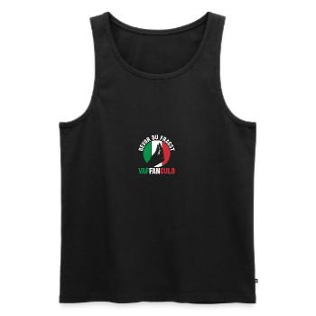 Italien Italiener Vaffanculo - Männer Premium Bio Tank Top - Schwarz - Vorne - Michal (187cm)