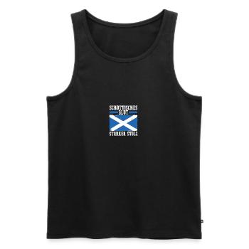 Scots Scottish Scotland - Men's Premium Organic Tank Top - black - Front - AI Model Male 178 light (178cm)