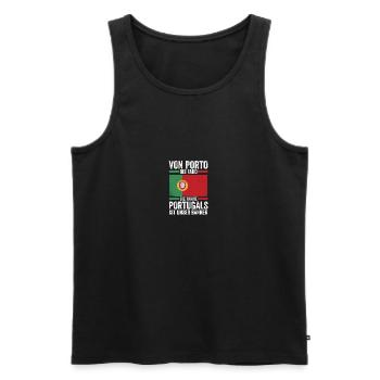 Portugiesen Portugal - Männer Premium Bio Tank Top - Schwarz - Vorne - Michal (187cm)