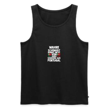 Portugiesen Portugal - Männer Premium Bio Tank Top - Schwarz - Vorne - Michal (187cm)