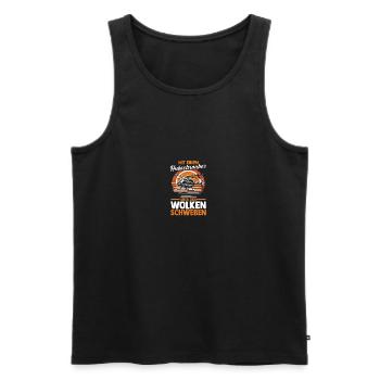 Pilot Helicopter Helicopter - Men's Premium Organic Tank Top - black - Front - Michal (187cm)