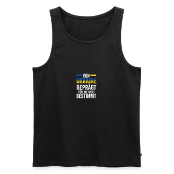 Ukrainer Ukraine - Männer Premium Bio Tank Top - Schwarz - Vorne - AI Model Male 178 light (178cm)