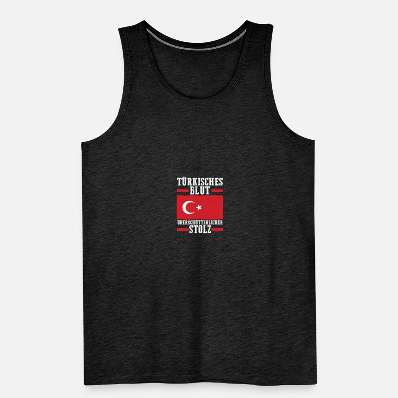 Turks Turkish Turkey Men's Premium Organic Tank Top
