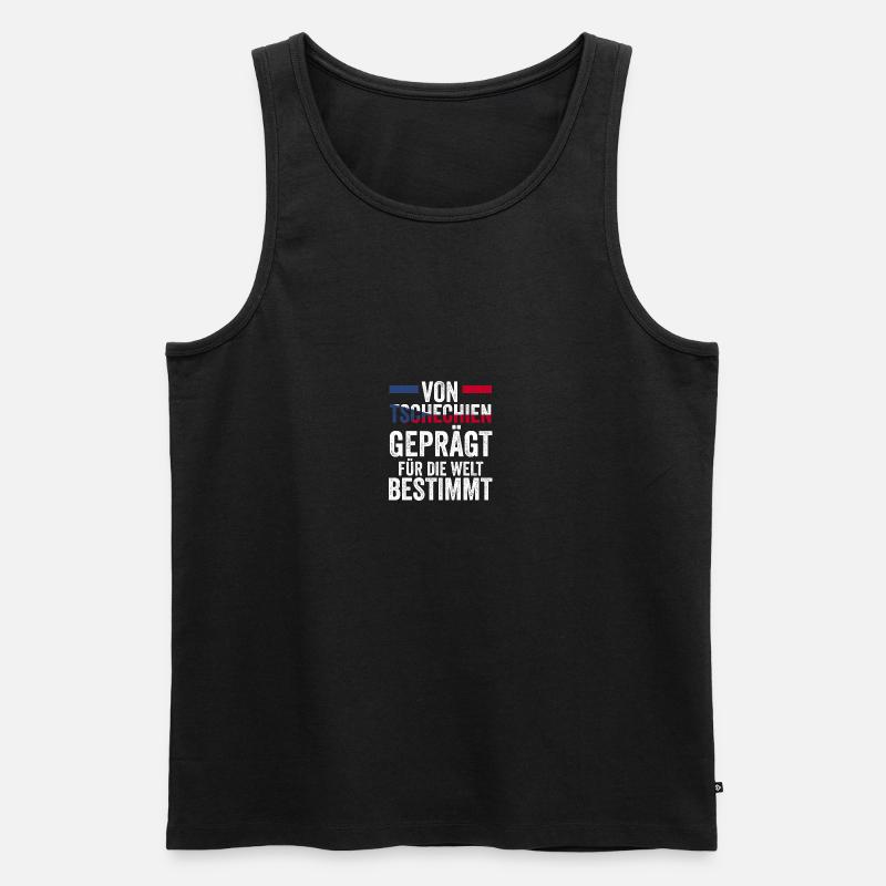 Tschechen Tschechisch Tschechien - Männer Premium Bio Tank Top - Schwarz