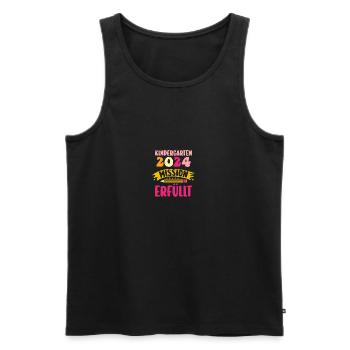 1 Grade School Child Back to School Kindergarten Kita E - Men's Premium Organic Tank Top - black - Front - Michal (187cm)