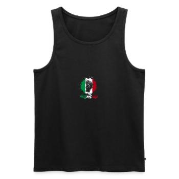 Italien Italiener Vaffanculo - Männer Premium Bio Tank Top - Schwarz - Vorne - Michal (187cm)