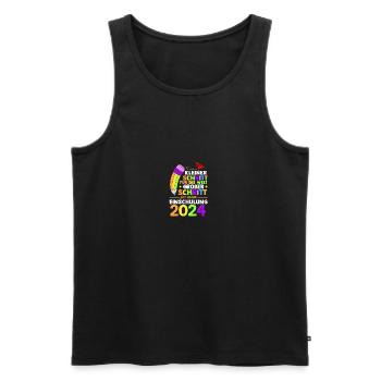 1. Klasse Schulkind Schulanfang Einschulung - Männer Premium Bio Tank Top - Schwarz - Vorne - Michal (187cm)