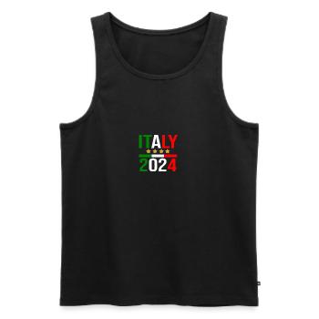 2024 Italia Italien Italien Italie - Débardeur bio Premium Homme - noir - Devant - Michal (187cm)