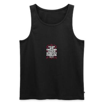 Großbritannien Engländer England - Männer Premium Bio Tank Top - Schwarz - Vorne - Michal (187cm)