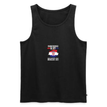 Kroate Kroatisch Kroatien - Männer Premium Bio Tank Top - Schwarz - Vorne - AI Model Male 178 light (178cm)