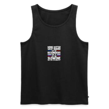 Slowenen Slowenien - Männer Premium Bio Tank Top - Schwarz - Vorne - AI Model Male 178 light (178cm)