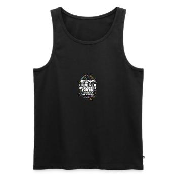 Cadeau de rentrée scolaire pour l’école primaire de première année - Débardeur bio Premium Homme - noir - Devant - Michal (187cm)