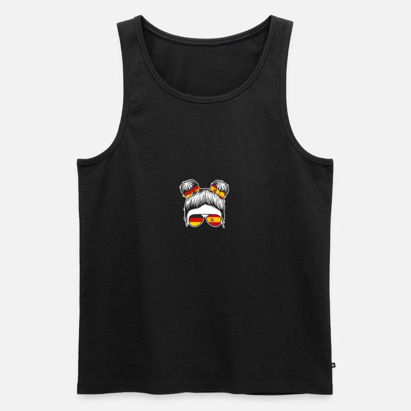 Spanier Deutschland Spanien - Männer Premium Bio Tank Top - Schwarz