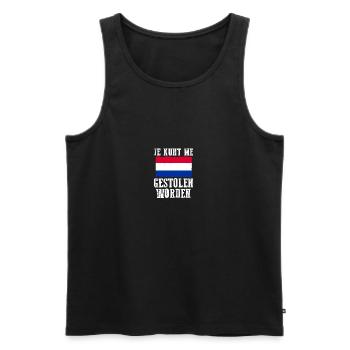 Pays-Bas Pays-Bas - Débardeur bio Premium Homme - noir - Devant - AI Model Male 178 light (178cm)