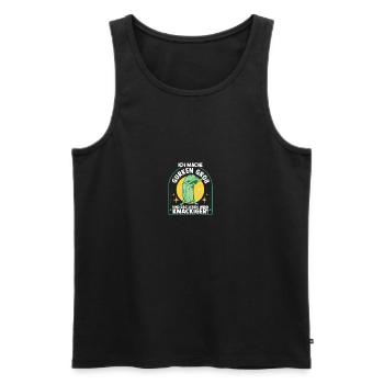 Gärtner Gurke Bauer Garten - Männer Premium Bio Tank Top - Schwarz - Vorne - Michal (187cm)