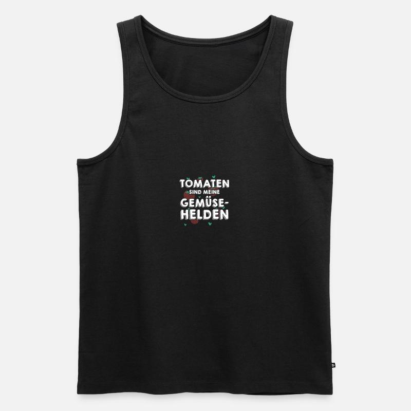Gärtner Tomate Bauer Garten - Männer Premium Bio Tank Top - Schwarz