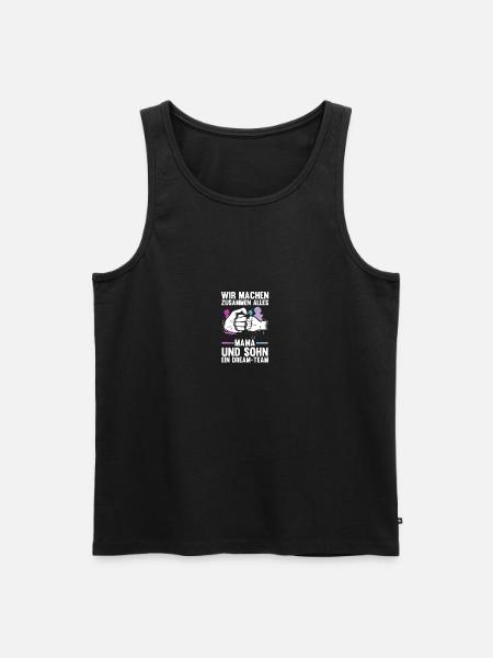 Mom and son - Men's Premium Organic Tank Top - black