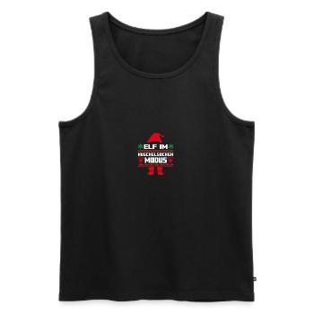 Weihnachtself Weihnachten Weihnachtsmann Elf - Männer Premium Bio Tank Top - Schwarz - Vorne - Michal (187cm)