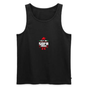 Weihnachtself Weihnachten Weihnachtsmann Elf - Männer Premium Bio Tank Top - Schwarz - Vorne - Michal (187cm)