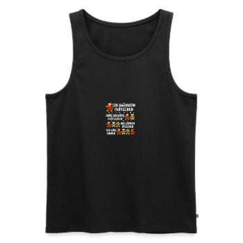 Glühwein Weihnachtsmann Gnome Weihnachts - Männer Premium Bio Tank Top - Schwarz - Vorne - Michal (187cm)