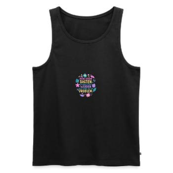 Daughters Daughter - Men's Premium Organic Tank Top - black - Front - AI Model Male 178 light (178cm)